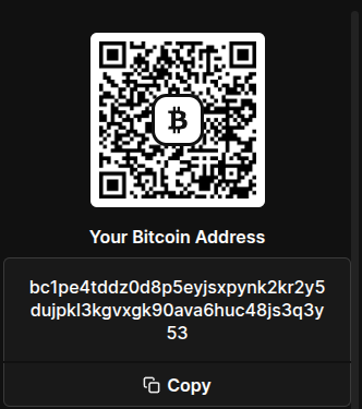 Scan QR to pay BTC